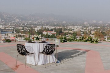 Outdoor wedding area