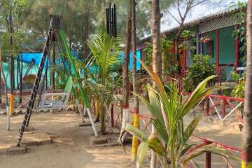Outdoor wedding area