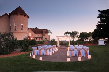 Outdoor wedding area
