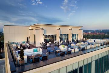 Outdoor banquet area