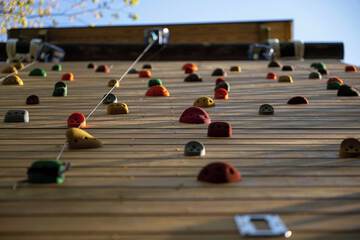 Outdoor rock climbing