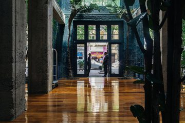 Interior entrance