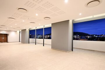 Outdoor banquet area