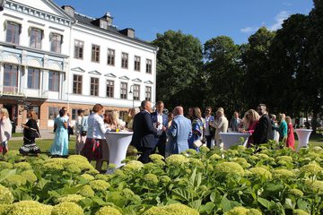 Outdoor wedding area