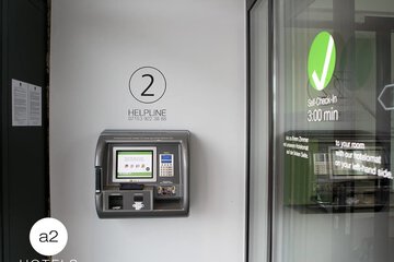 Check-in/check-out kiosk