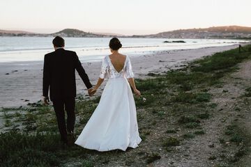 Outdoor wedding area