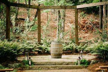 Outdoor wedding area