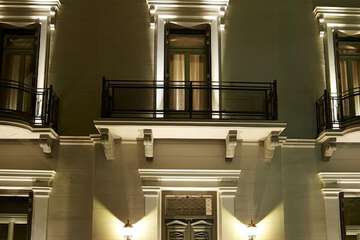 Front of property - evening/night