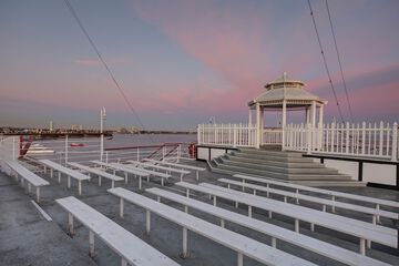 Outdoor wedding area
