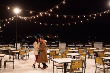 Outdoor wedding area