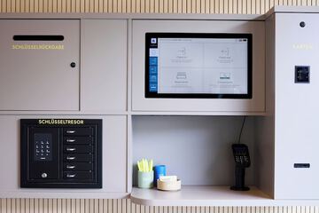 Check-in/check-out kiosk