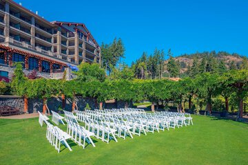 Outdoor banquet area