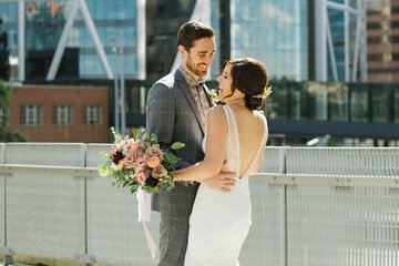 Outdoor wedding area