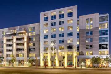 Front of property - evening/night