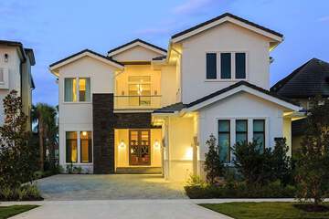 Front of property - evening/night