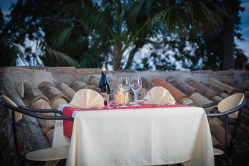 Couples dining