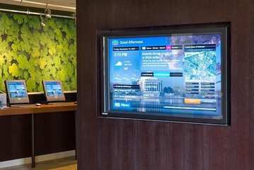 Check-in/check-out kiosk