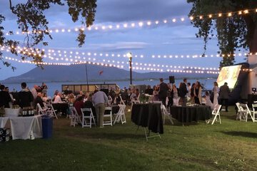 Outdoor wedding area