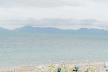 Outdoor wedding area