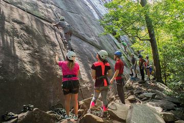 Outdoor rock climbing