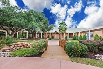 Outdoor wedding area