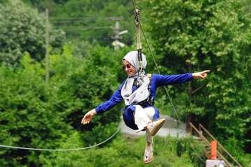 Ziplining