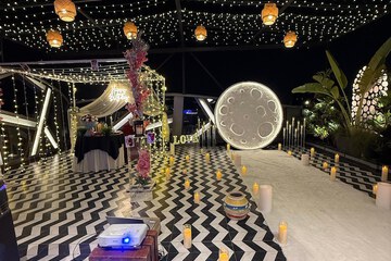 Outdoor banquet area