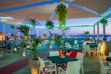 Outdoor wedding area