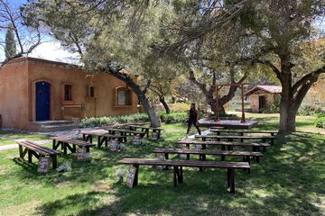 Outdoor wedding area