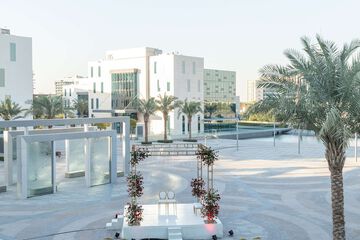 Outdoor wedding area