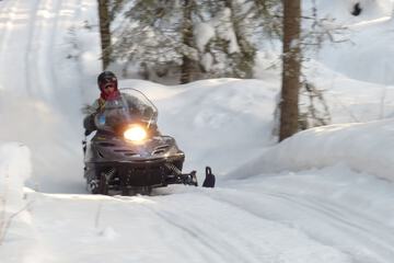 Snowmobiling