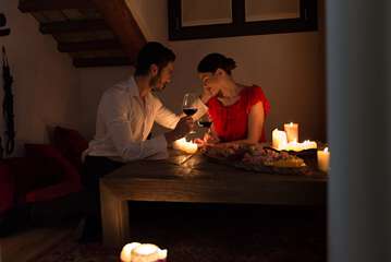 Couples dining
