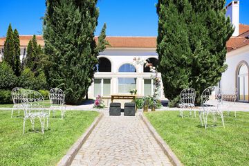 Outdoor wedding area