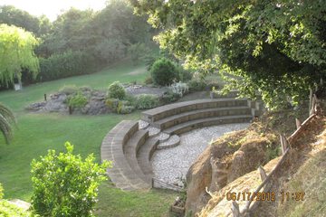 Outdoor banquet area