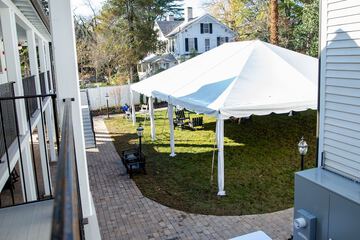 Outdoor wedding area