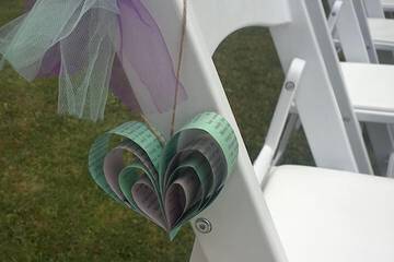 Outdoor wedding area