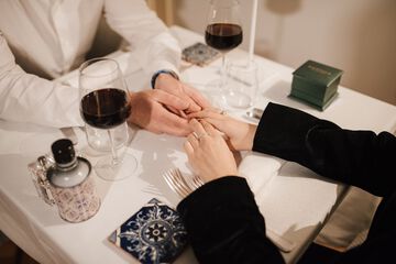Couples dining