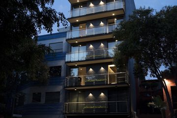 Front of property - evening/night