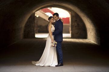 Outdoor wedding area