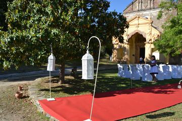 Outdoor wedding area