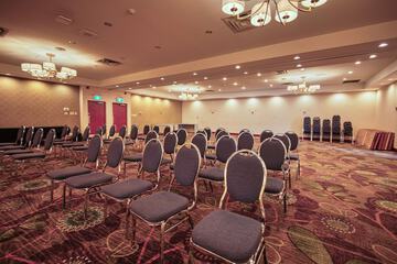 Outdoor banquet area