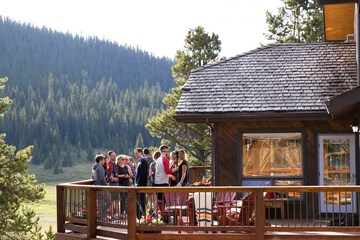 Outdoor wedding area