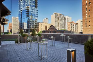 Outdoor banquet area