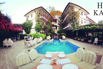 Outdoor banquet area