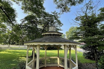Outdoor wedding area