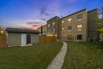 Outdoor banquet area