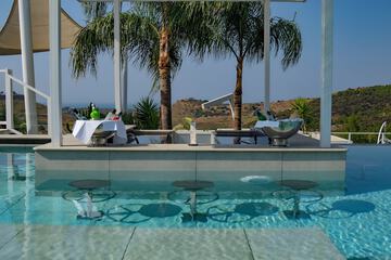 Swim-up bar