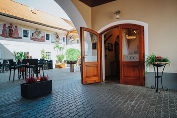 Interior entrance