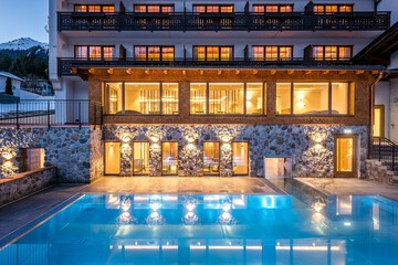 Front of property - evening/night