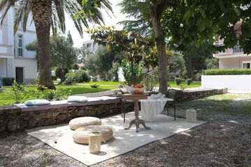 Outdoor wedding area